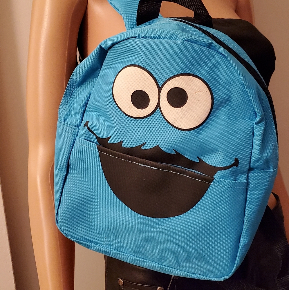 Sesame Street blue Cookie Monster Mini Backpack